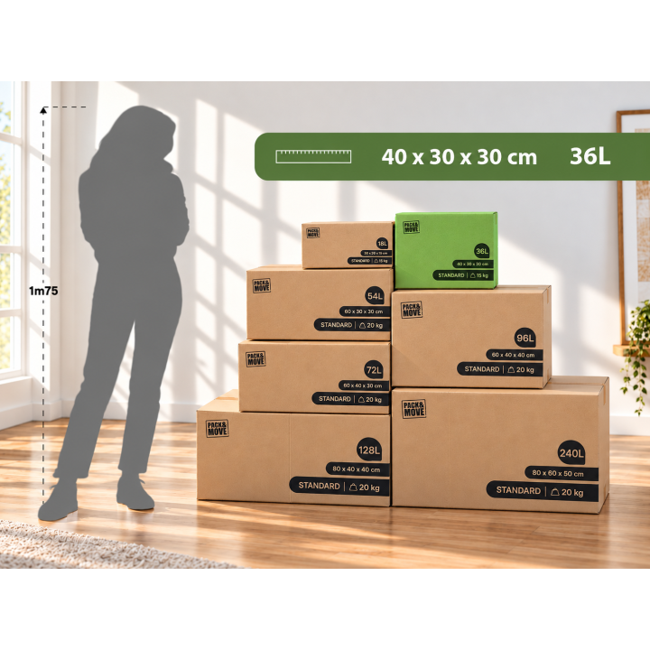 Cartons pour déménager - Qualité Prix et adhésif 0€