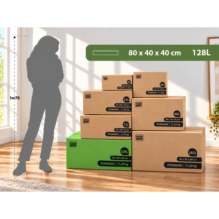 Carton grand format - XL : déménagement des objets volumineux