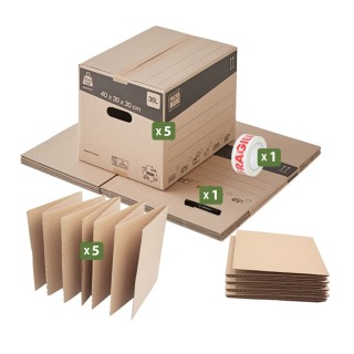 Carton assiette déménagement - Jusqu’à 65 assiettes bien calées