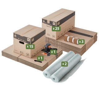 Kit carton déménagement - T3/T4 - 47 essentiels, on a tout prévu