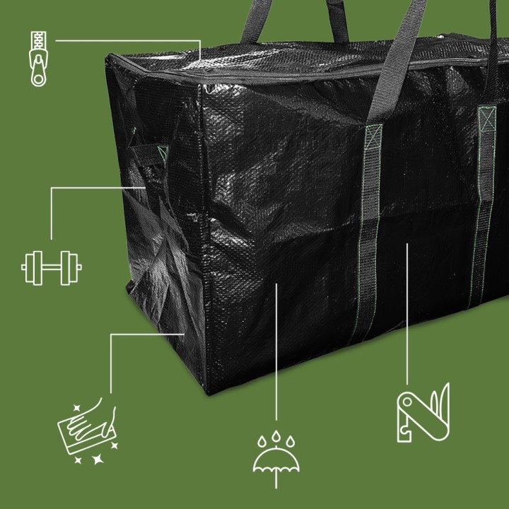 Sac de déménagement - 100L - Stockage, Résistance, réutilisable