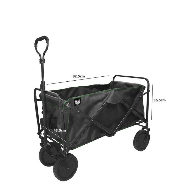 Chariot pliable - 100 kg - Compact, maniable, peut tout transporter