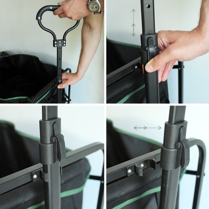 Chariot pliable - 100 kg - Compact, maniable, peut tout transporter