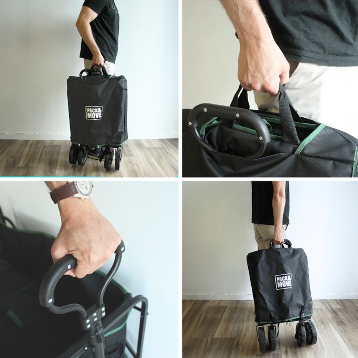 Chariot pliable - 100 kg - Compact, maniable, peut tout transporter