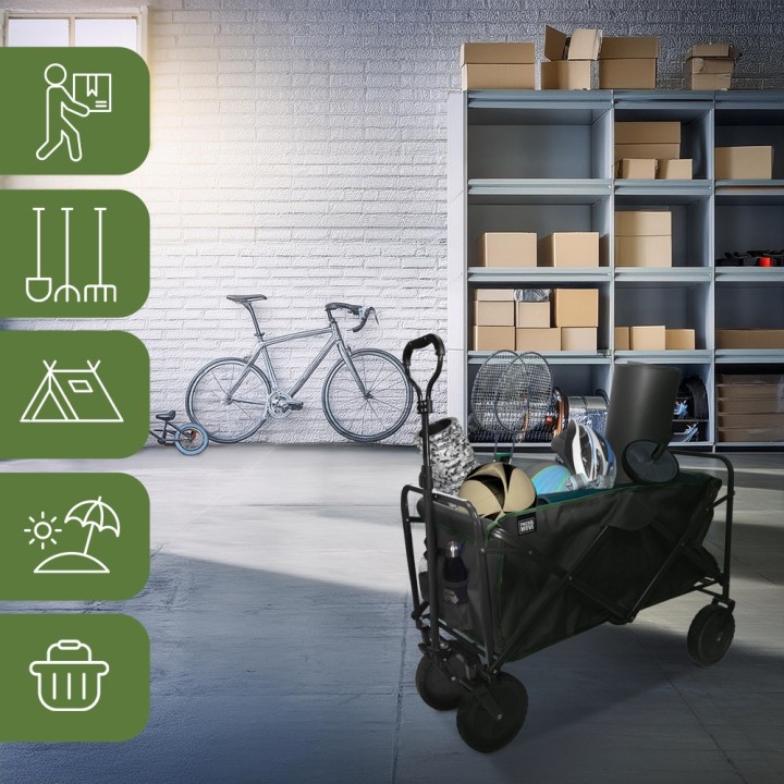 Chariot pliable - 100 kg - Compact, maniable, peut tout transporter