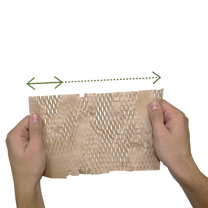 Papier de calage nid d’abeilles écologique 25 m - Kraft alvéolé recyclable