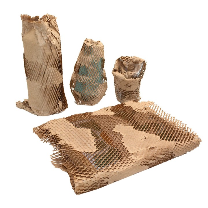 Papier de calage nid d’abeilles écologique 25 m - Kraft alvéolé recyclable