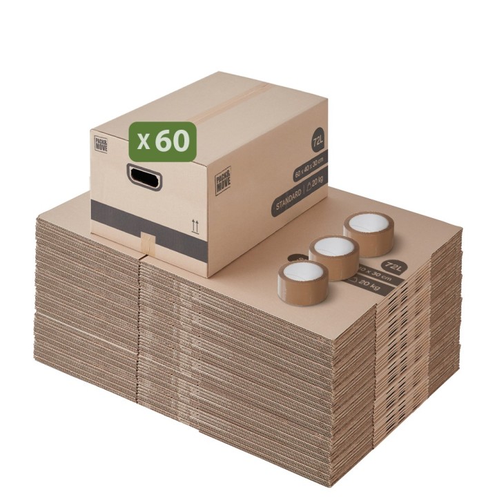 Carton de déménagement - Grand format et adhésif 0€