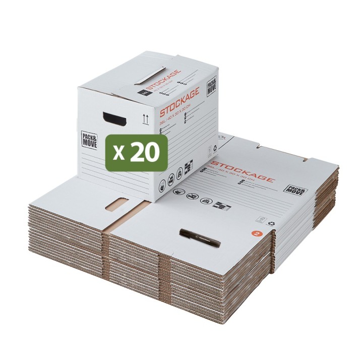 Petit carton de stockage en lot - Pour trier et organiser