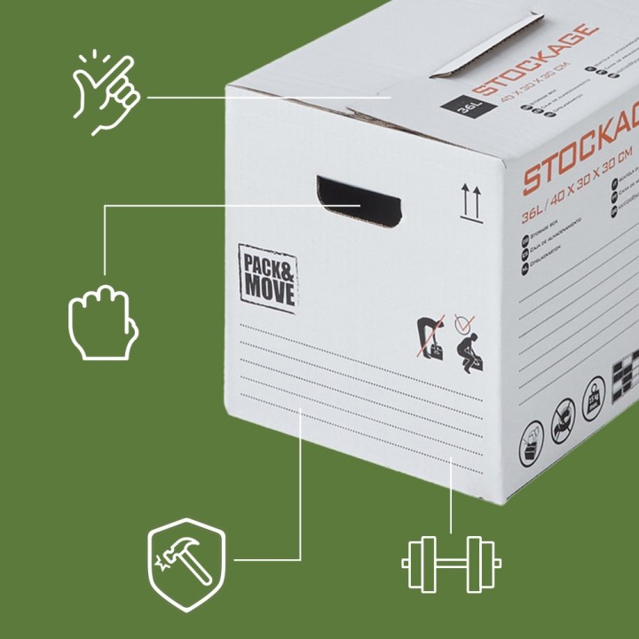 Petit carton de stockage en lot - Pour trier et organiser