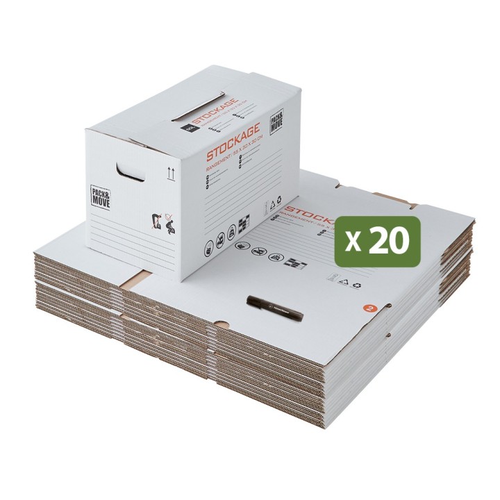 Petit carton de stockage en lot - Pour trier et organiser