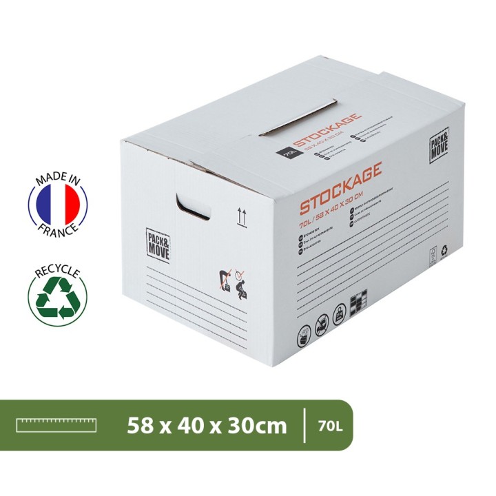 Petit carton de stockage en lot - Pour trier et organiser