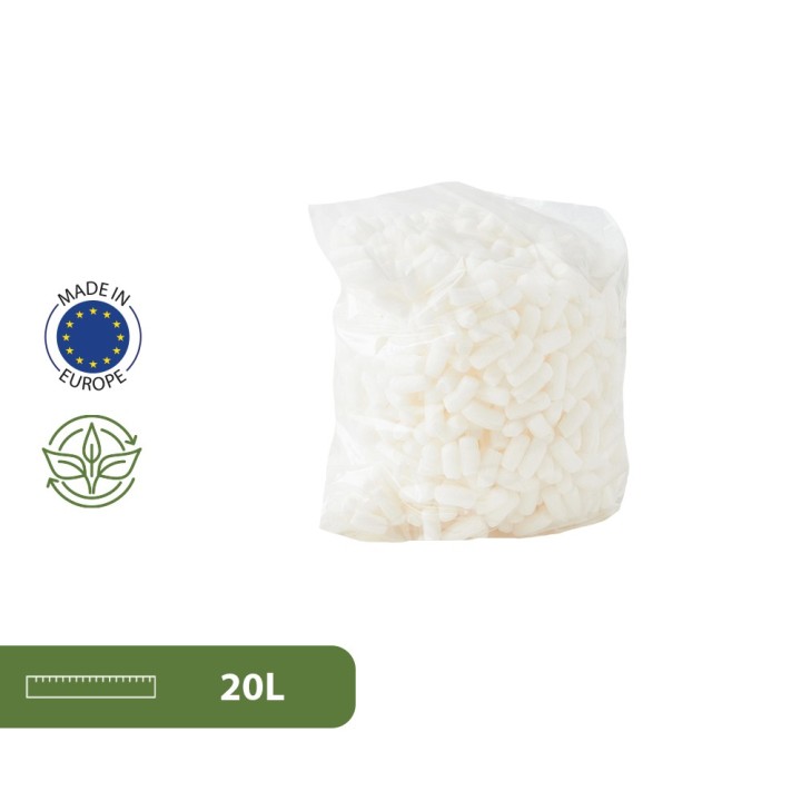 Particules de calage biodégradables 20L et 60L | Protection Amidon Maïs